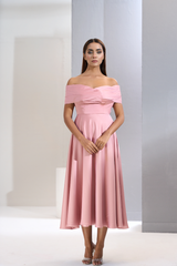 Drape cocktail Gown