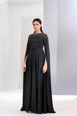 A-line Long Sleeve Gown