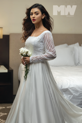 White A-Line Bridal Gown